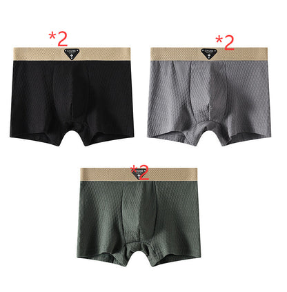 Men's Ice Silk Underwear Fashion Sport Boxer