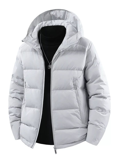 Men's Plus Size Hooded Padded Puffer Jacket
