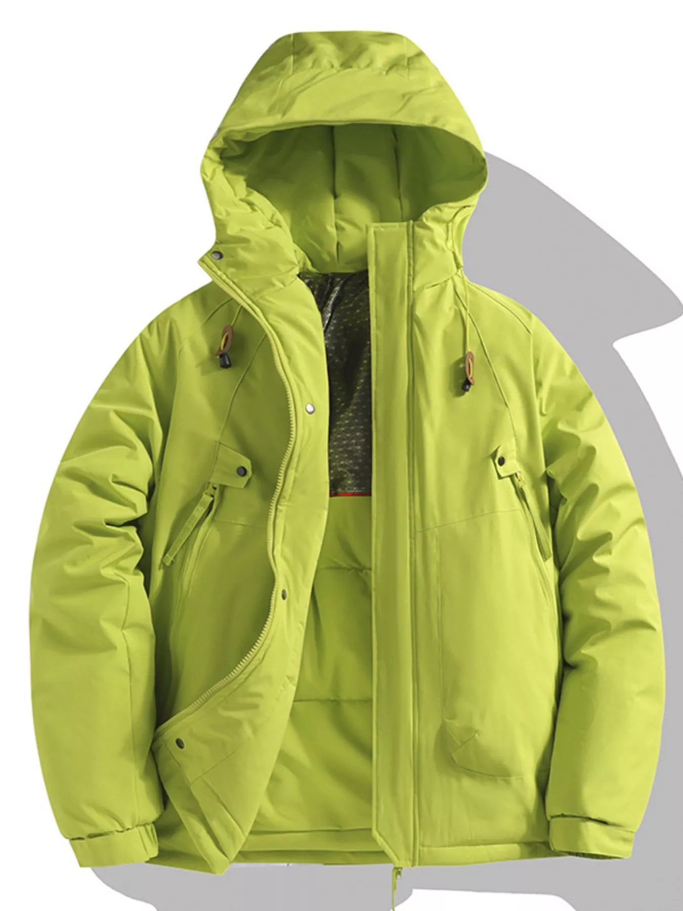 Men's Full Size Hooded Padded Winter Coat Plus Size