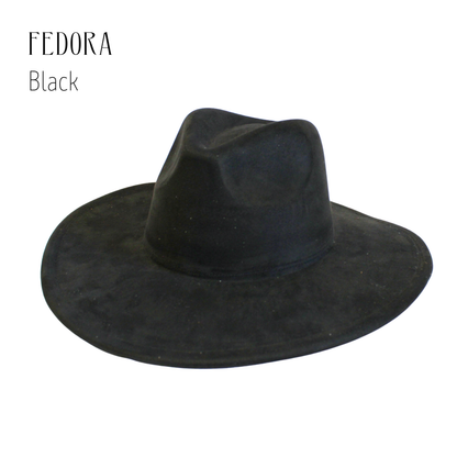 Vegan Suede Blank Rancher Crown Fedora – Adjustable Hat for DIY & Hat Burning