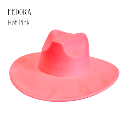 Vegan Suede Blank Rancher Crown Fedora – Adjustable Hat for DIY & Hat Burning