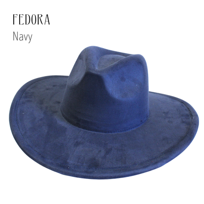 Vegan Suede Blank Rancher Crown Fedora – Adjustable Hat for DIY & Hat Burning