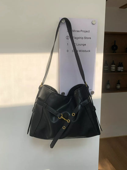 Buckle Decor Tote Bag