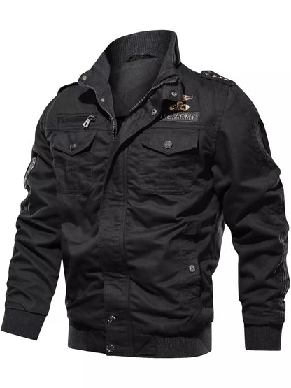 Men's Plus Size Zip Up Lightweight Bomber Jacket