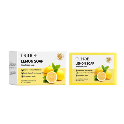 OUHOE Herbal Lemon Bath Soap Gently Cleanses Smooth Body And Skin With Refreshing Oil-Controlling Cleansing Soap