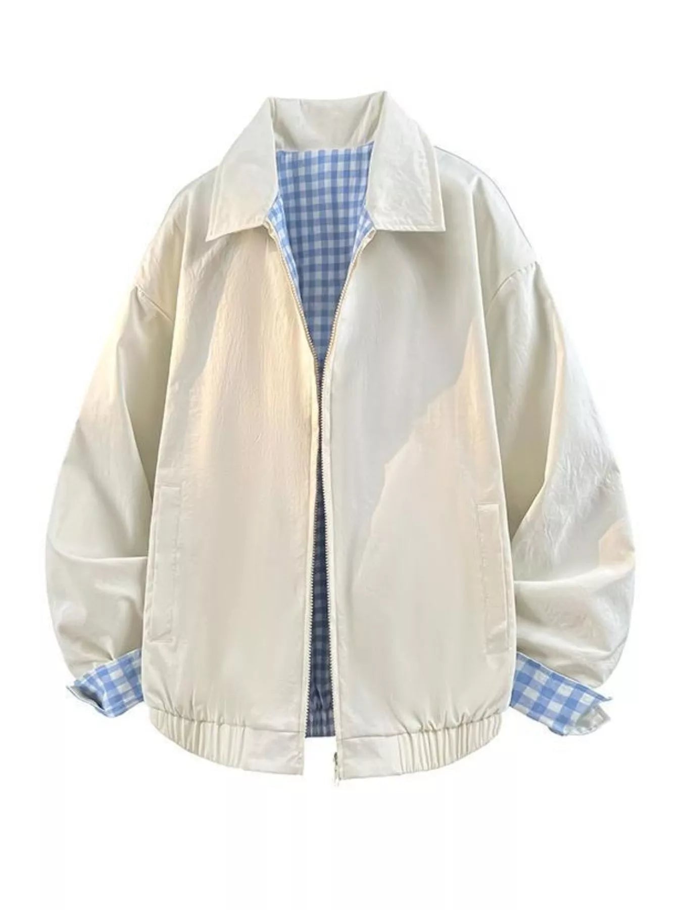 Men's Plaid Lined Lightweight Jacket