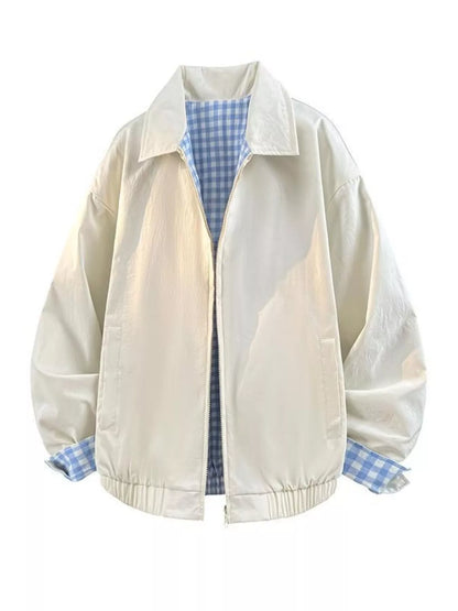 Men's Plaid Lined Lightweight Jacket