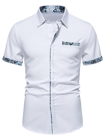 Men's Button Up Short Sleeve Shirt