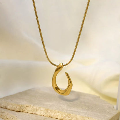 18K Gold-Plated Geometric Necklace