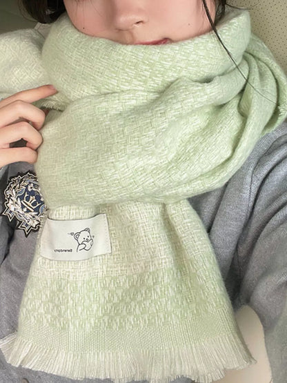 Raw Hem Scarf