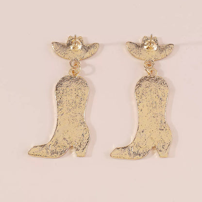 Cowboy Boot Dangle Earrings