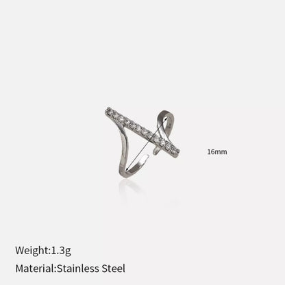 Irregular Rhinestone Ring
