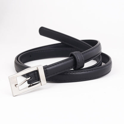 Metal Buckle Leather Belt