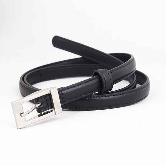 Metal Buckle Leather Belt