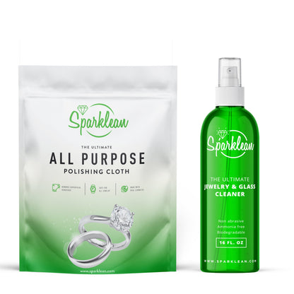 Sparklean® Cleaning Kit Bundle — Professional Spray + Polishing Cloth (save $70)