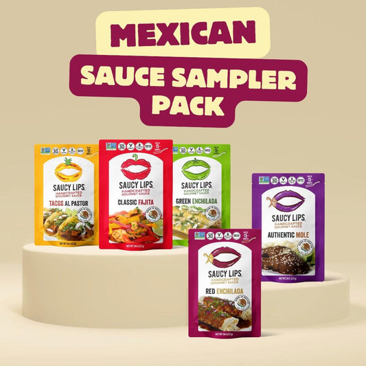 The Saucy Lips Five-Flavor Variety Pack