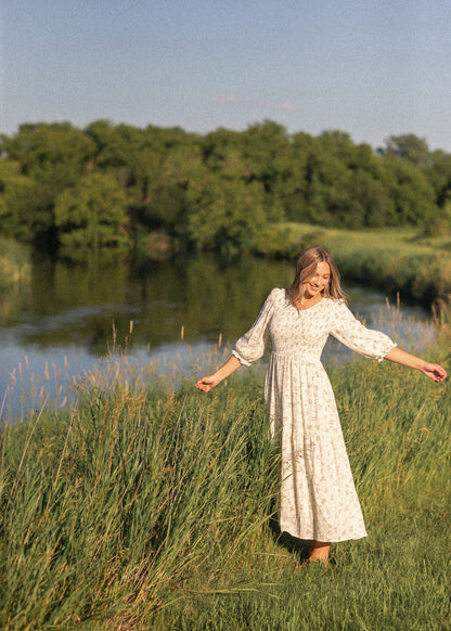 Flora Smocked Midi Dress