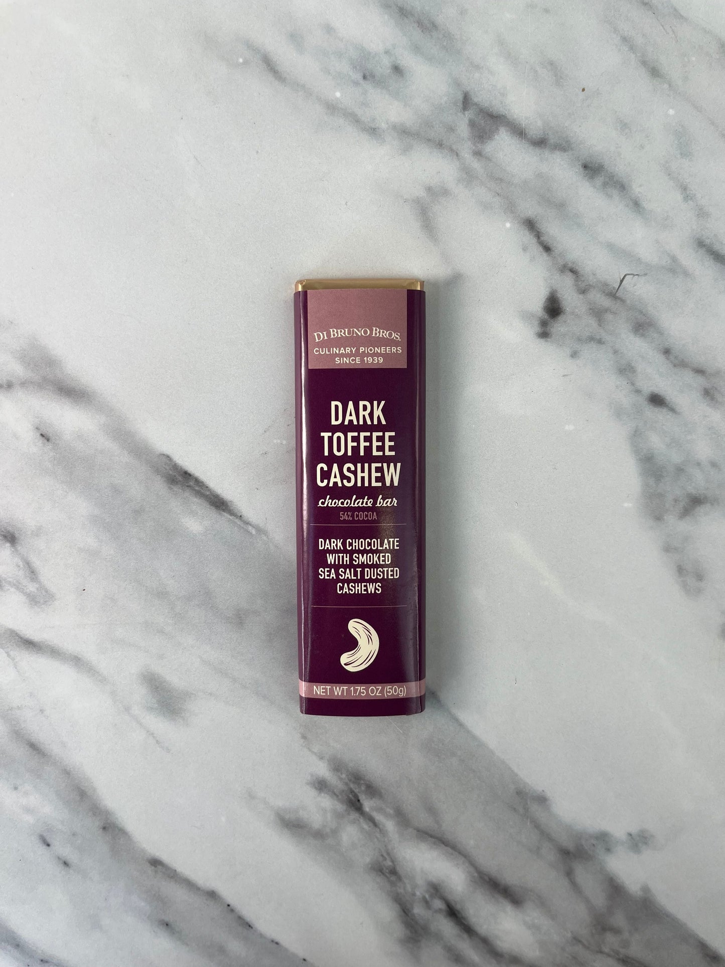 Dark Chocolate Toffee & Cashew Bar