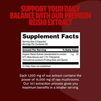 Reishi Mushroom Extract Capsules