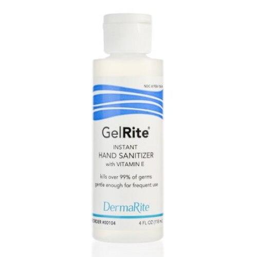 GelRite Ethyl Alcohol Hand Sanitizer w/ Vitamin E, 4 oz Squeeze Bottle