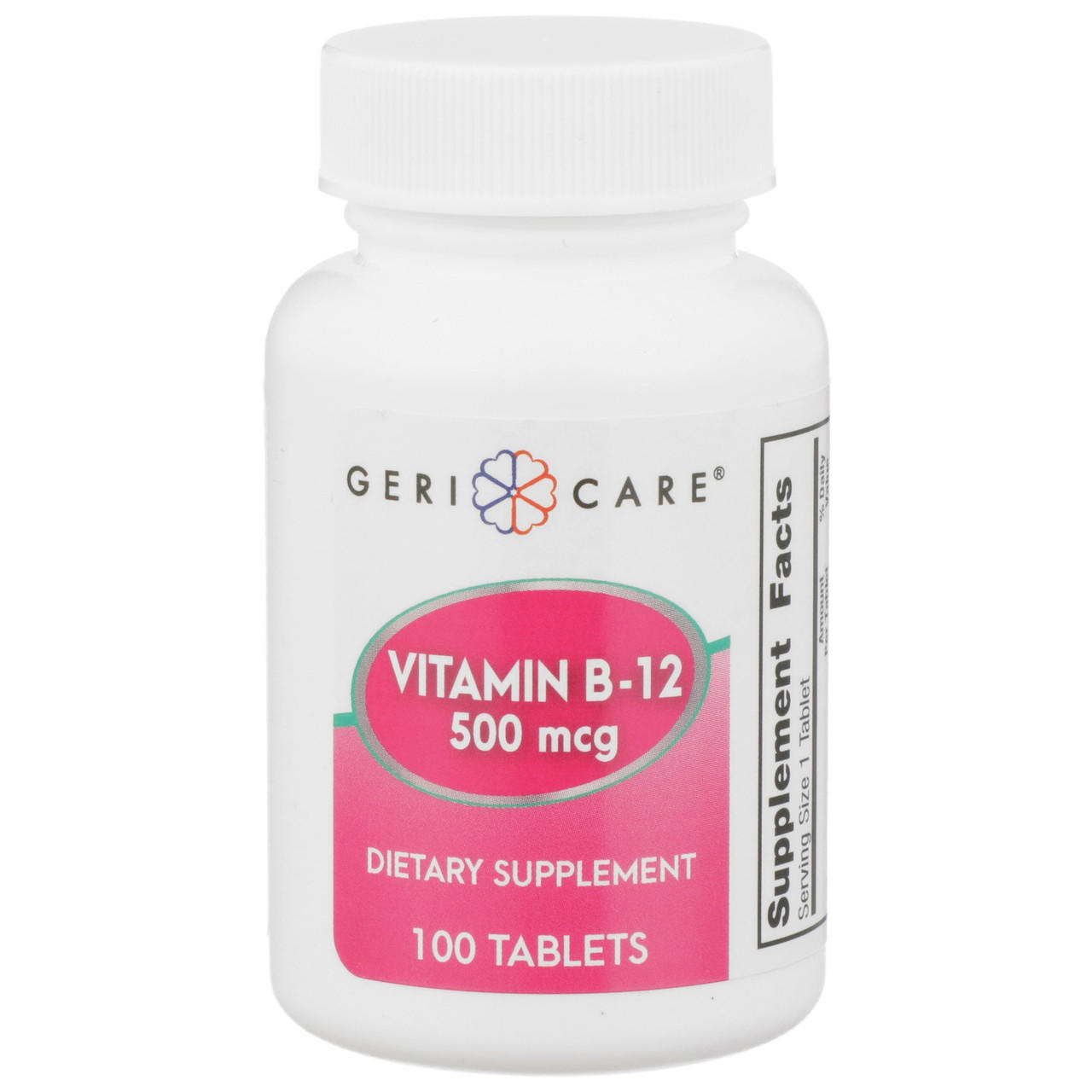 Geri-Care Vitamin B12 Supplement, 500 mcg