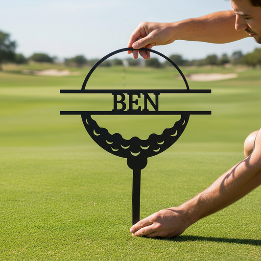 Golf Ball Personalized Gifts - Custom Metal Sign