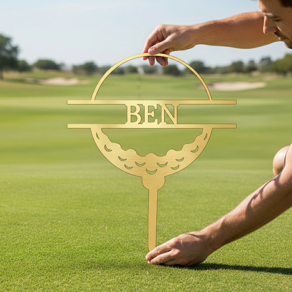 Golf Ball Personalized Gifts - Custom Metal Sign