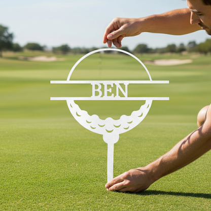 Golf Ball Personalized Gifts - Custom Metal Sign