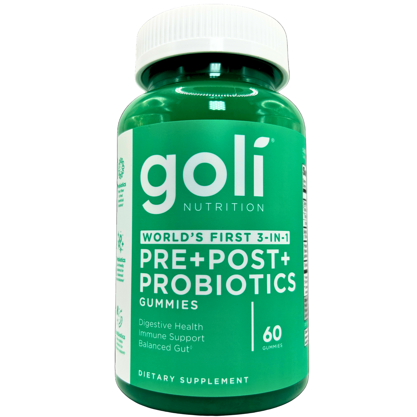 Goli Nutrition – Pre + Post + Probiotics Gummies (60 Count)