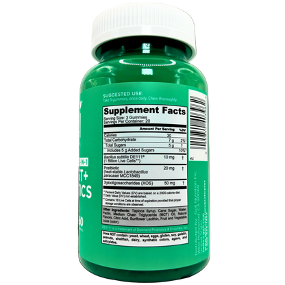 Goli Nutrition – Pre + Post + Probiotics Gummies (60 Count)