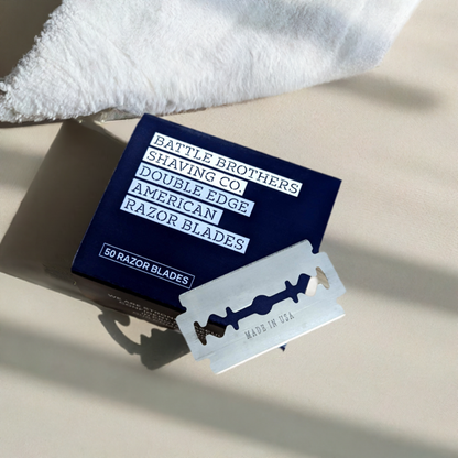 Made in U.S.A. Double Edge Safety Razor Blades - Pack of 50