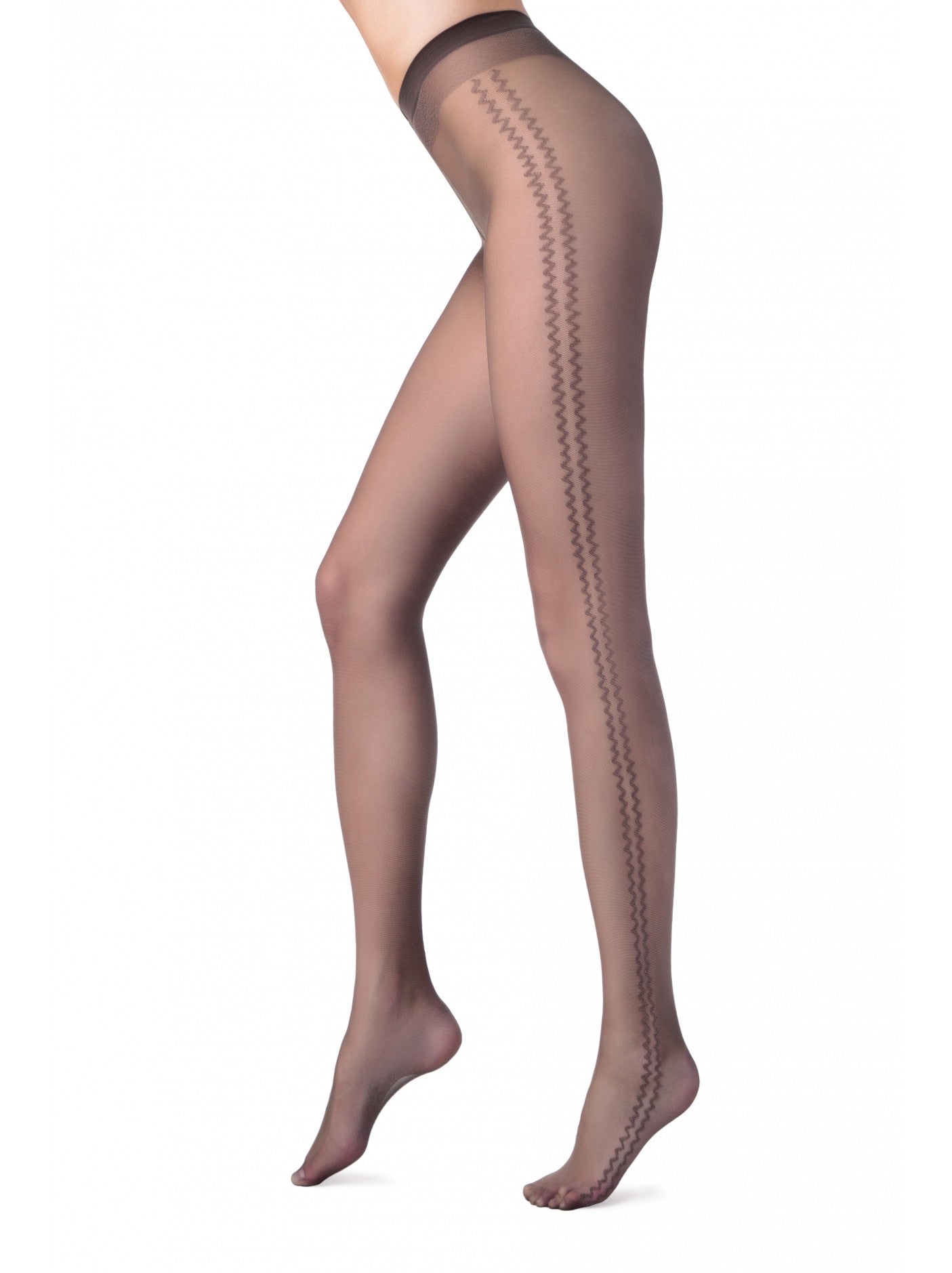 Conte Bliss 20 Den - Fantasy Women's Pantyhose with Zig-Zag Pattern on both sides (15С-50СП)
