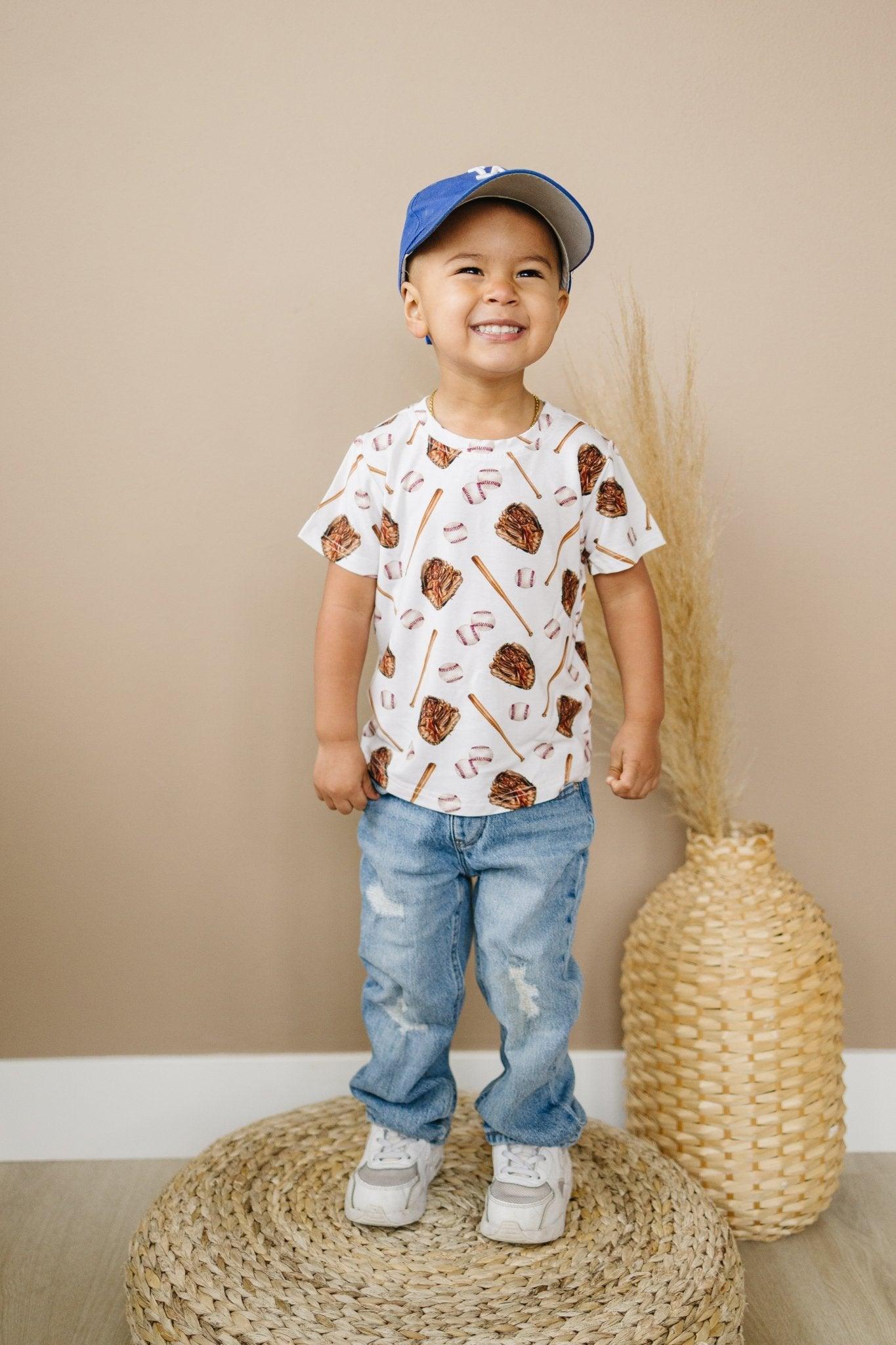 Grand Slam Bamboo Tee *Sizes 3/6m & Sz 6 Left
