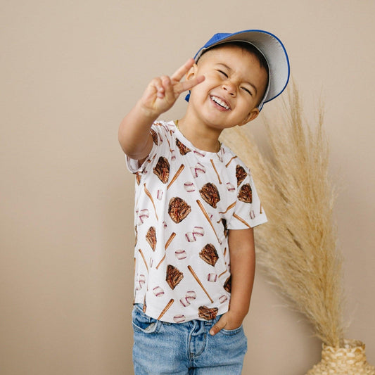 Grand Slam Bamboo Tee *Sizes 3/6m & Sz 6 Left