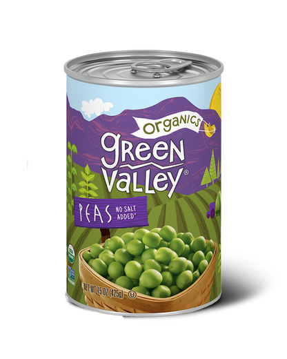 Green Valley Organics Sweet Peas, 12-15 Oz Pack
