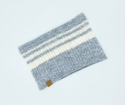 Cashmere Blend Scarf sets for Pets and their humans, Heather Grey