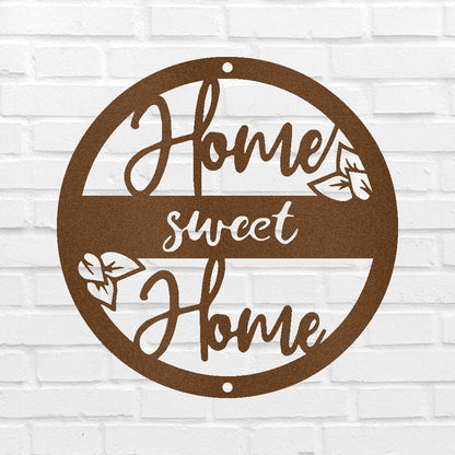 Home Sweet Home Metal Sign - Custom Metal Sign, Housewarming/Wedding Anniversary Gift