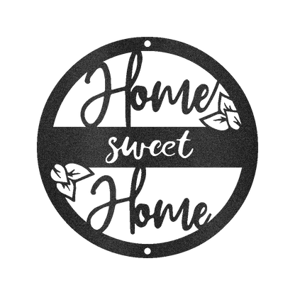 Home Sweet Home Metal Sign - Custom Metal Sign, Housewarming/Wedding Anniversary Gift