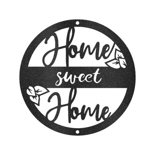 Home Sweet Home Metal Sign - Custom Metal Sign, Housewarming/Wedding Anniversary Gift