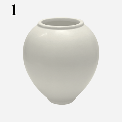 House of Dohwa Moon Jar Rice Bran Candle 320g 1ea