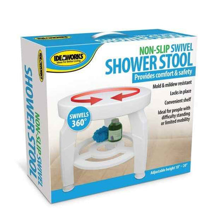 Ideaworks Non-Slip Swivel Shower Stool