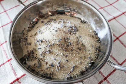 Lavender infused artisan culinary sugar