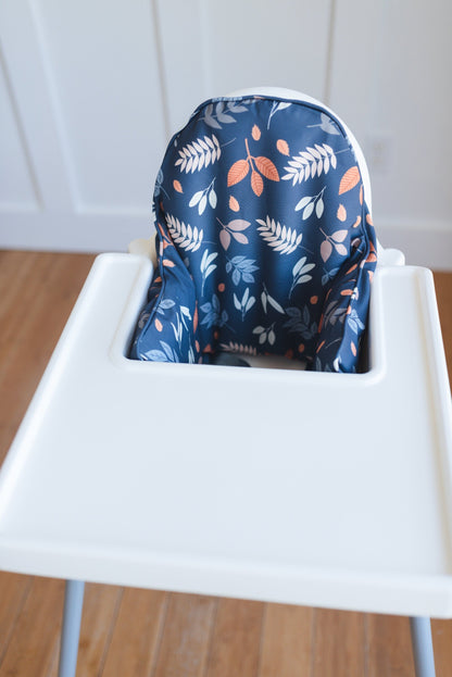 Navy Fall Leaves IKEA Antilop Cushion Cover