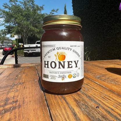 All Natural Raw Unfiltered Honey - 12oz