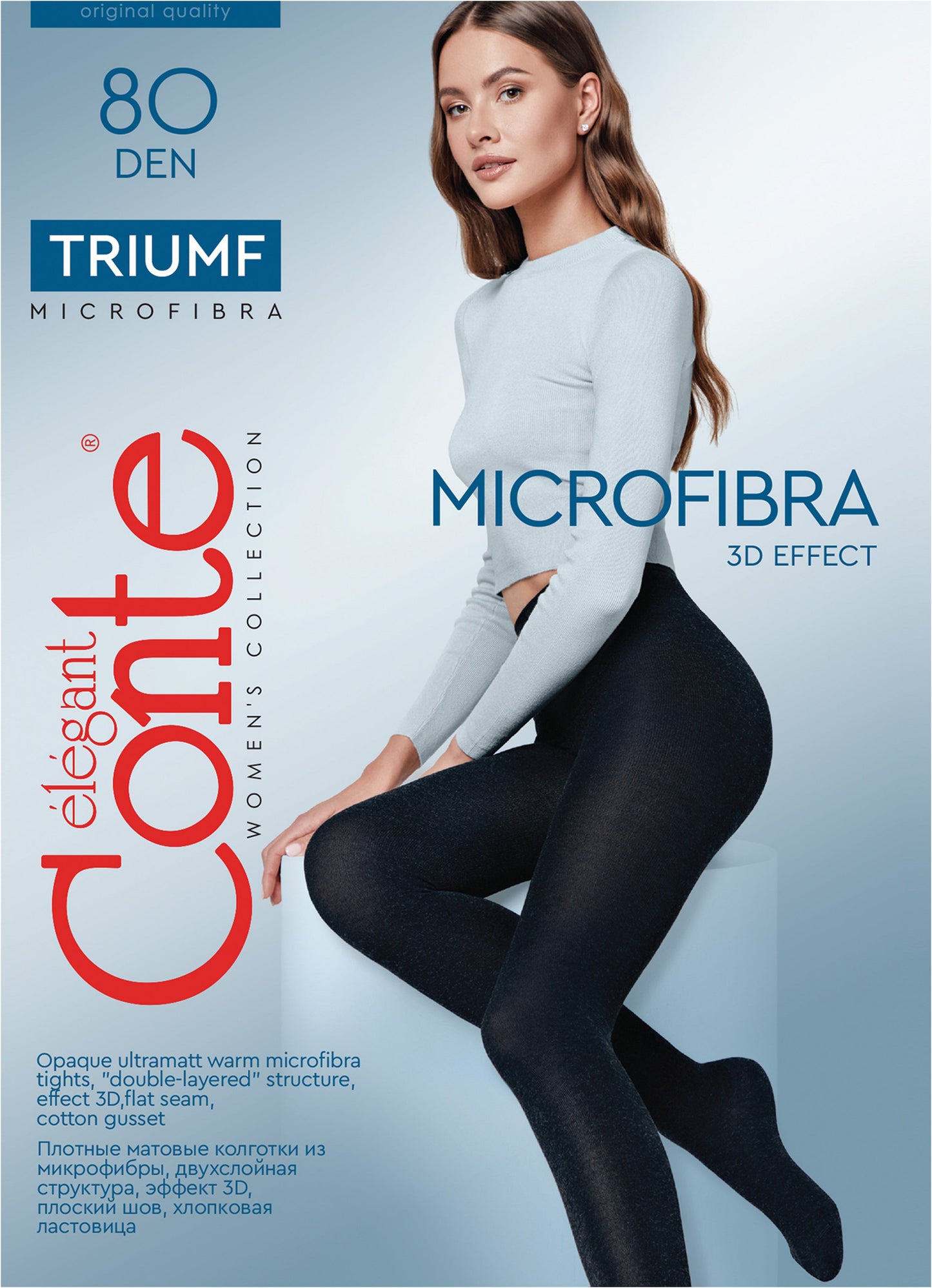 Tights Conte Triumf 80 Den - Opaque Microfiber