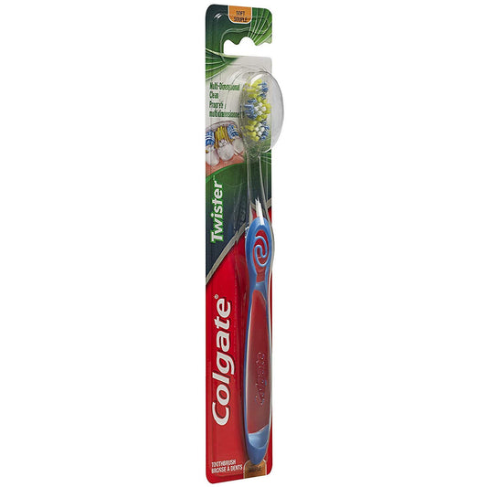 Colgate Twister Manual Toothbrush, Soft, Pack of 6 (Pack of 6)