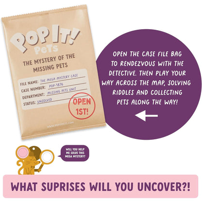 Buffalo Games Pop It! Pets Season 2 Ultimate Sensory Fidget Toy, 16.5x10 Inches