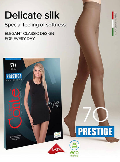Conte Prestige 70 Den - Classic Dense Semi-Opaque T-Top Women's Tights (8С-50СП)