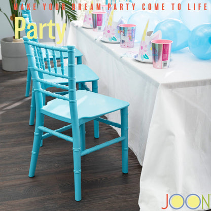 JOON 2 Pack Kids Tiffany Chiavari Chairs, 25x13x14.5 Inches