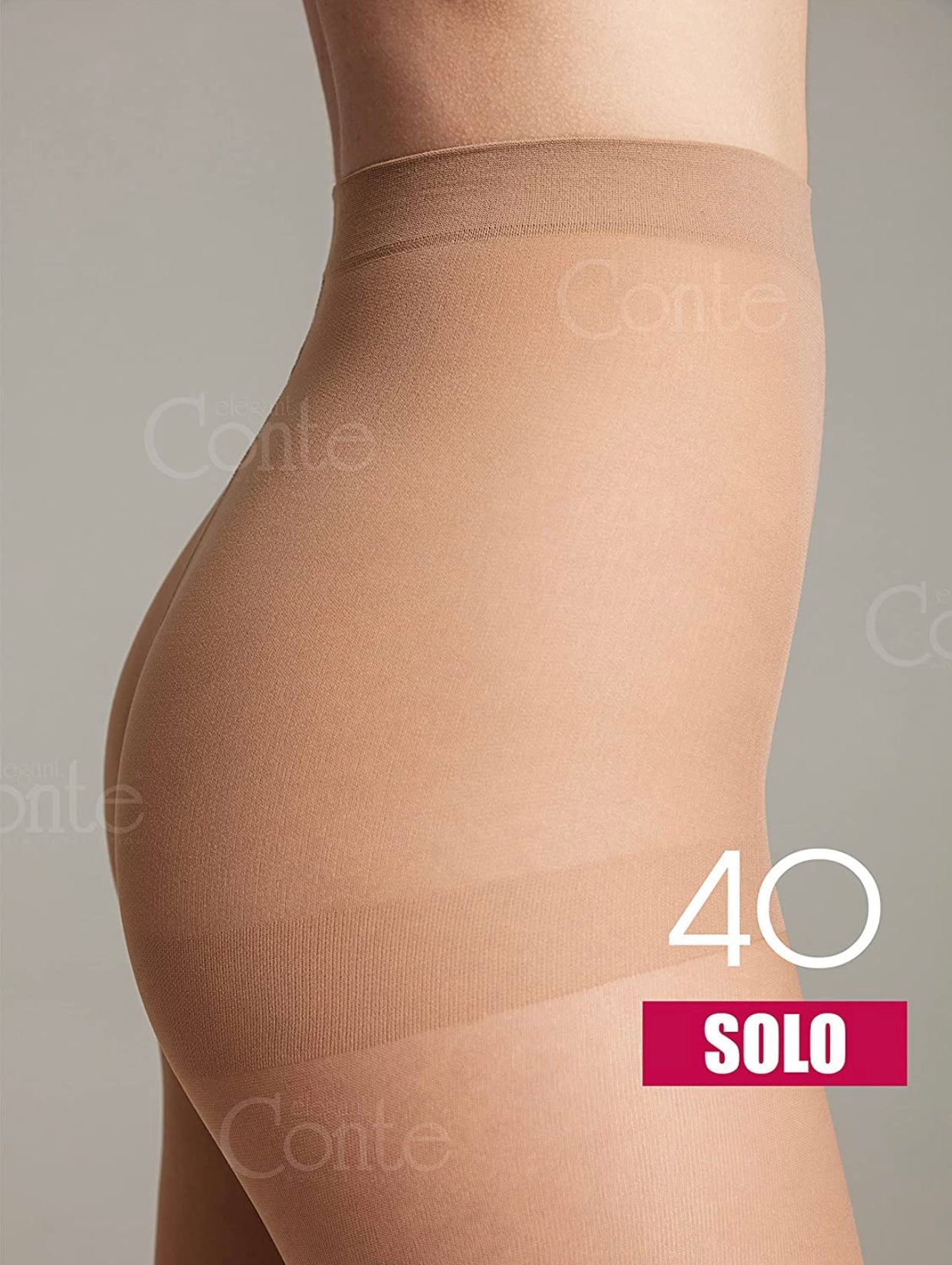 Conte Solo 40 Den - Classic Women's Tights with a Reinforced Shorts (8С-38СП)